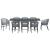 Set de masă pentru grădină 9 pcs Gri poliratan GartenMobel Dekor