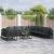Set de canapele pentru grădină cu pernă 9 pcs Negru Aluminiu GartenMobel Dekor