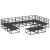 Set de canapele pentru grădină cu pernă 11 pcs Negru Aluminiu GartenMobel Dekor