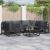 Set de canapele pentru grădină cu pernă 6 pcs Negru Aluminiu GartenMobel Dekor