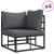 Set de canapele pentru grădină cu pernă 9 pcs Negru Oțel GartenMobel Dekor