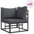 Set de canapele pentru grădină cu pernă 7 pcs Negru Oțel GartenMobel Dekor