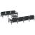 Set de canapele pentru grădină cu pernă 8 pcs Negru Oțel GartenMobel Dekor