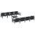 Set de canapele pentru grădină cu pernă 9 pcs Negru Oțel GartenMobel Dekor