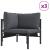 Set de canapele pentru grădină cu pernă 6 pcs Negru Oțel GartenMobel Dekor