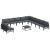 Set de canapele pentru grădină cu pernă 12 pcs Negru Oțel GartenMobel Dekor