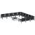 Set de canapele pentru grădină cu pernă 12 pcs Negru Oțel GartenMobel Dekor