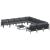 Set de canapele pentru grădină cu pernă 12 pcs Negru Oțel GartenMobel Dekor