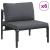 Set de canapele pentru grădină cu pernă 13 pcs Negru Oțel GartenMobel Dekor