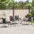Set de Mobilier pentru Grădină cu pernă 4 pcs Negru și antracit GartenMobel Dekor