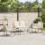 Set de Mobilier pentru Grădină cu pernă 4 pcs Negru și antracit GartenMobel Dekor