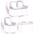Set de Mobilier pentru Grădină 4 pcs Negru și Crem poliratan GartenMobel Dekor
