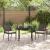 Set de masă pentru grădină 3 pcs Maro și negru Ratan PE GartenMobel Dekor