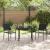 Set de masă pentru grădină 3 pcs Negru Ratan PE GartenMobel Dekor