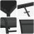 Set de masă pentru grădină 3 pcs Negru Oțel acoperit cu pulbere GartenMobel Dekor
