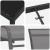 Set de masă pentru grădină 3 pcs Gri și negru GartenMobel Dekor