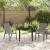 Set de masă pentru grădină 3 pcs Gri și negru GartenMobel Dekor