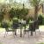 Set de masă pentru grădină 5 pcs Negru GartenMobel Dekor