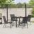 Set de masă pentru grădină 5 pcs Negru GartenMobel Dekor