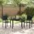 Set de masă pentru grădină 3 pcs Negru GartenMobel Dekor