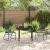 Set de masă pentru grădină 3 pcs Negru GartenMobel Dekor