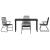 Set de masă pentru grădină 5 pcs Negru GartenMobel Dekor