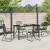 Set de masă pentru grădină 5 pcs Negru GartenMobel Dekor