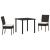 Set de masă pentru grădină 3 pcs Negru GartenMobel Dekor