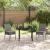 Set de masă pentru grădină 3 pcs Gri Oțel vopsit electrostatic GartenMobel Dekor