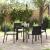 Set de masă pentru grădină 5 pcs Negru GartenMobel Dekor