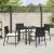 Set de masă pentru grădină 5 pcs Negru GartenMobel Dekor
