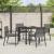 Set de masă pentru grădină 5 pcs Gri Oțel vopsit electrostatic GartenMobel Dekor