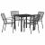 Set de masă pentru grădină 5 pcs Antracit GartenMobel Dekor