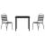 Set de masă pentru grădină 3 pcs Antracit GartenMobel Dekor