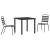 Set de masă pentru grădină 3 pcs Antracit GartenMobel Dekor