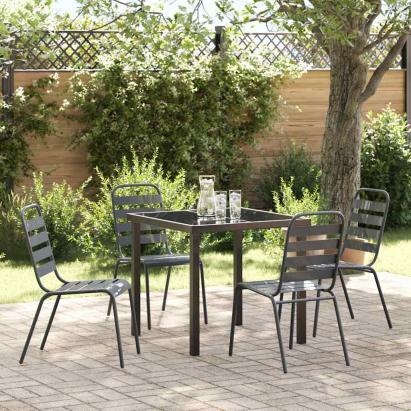 Set de masă pentru grădină 5 pcs Antracit GartenMobel Dekor