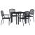 Set de masă pentru grădină 5 pcs Antracit GartenMobel Dekor