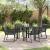 Set de masă pentru grădină 5 pcs Negru GartenMobel Dekor
