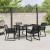 Set de masă pentru grădină 5 pcs Negru GartenMobel Dekor