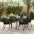Set de masă pentru grădină 5 pcs Negru GartenMobel Dekor