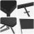 Set de masă pentru grădină 5 pcs Negru GartenMobel Dekor