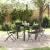 Set de masă pentru grădină 5 pcs Negru GartenMobel Dekor