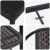Set de masă pentru grădină 3 pcs Negru GartenMobel Dekor