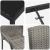 Set de masă pentru grădină 3 pcs Gri Oțel vopsit electrostatic GartenMobel Dekor