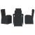 Set de masă pentru grădină cu pernă 5 pcs Negru poliratan GartenMobel Dekor