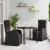 Set de masă pentru grădină cu pernă 3 pcs Negru poliratan GartenMobel Dekor