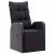 Set de masă pentru grădină cu pernă 3 pcs Negru poliratan GartenMobel Dekor