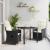 Set de masă pentru grădină cu pernă 3 pcs Negru poliratan GartenMobel Dekor