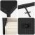 Set de masă pentru grădină cu pernă 5 pcs Negru poliratan GartenMobel Dekor