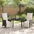 Set de masă pentru grădină cu pernă 3 pcs Maro poliratan GartenMobel Dekor